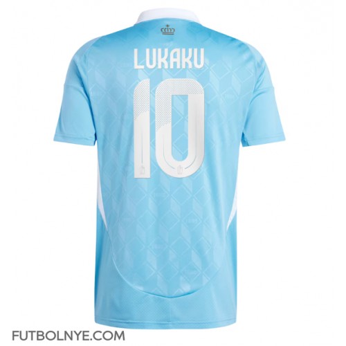 Camiseta Bélgica Romelu Lukaku #10 Visitante Equipación Eurocopa 2024 manga corta